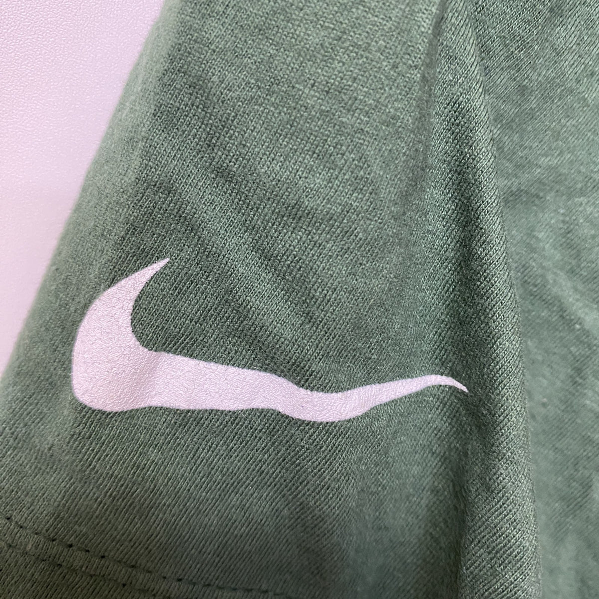 THE NIKE TEE　ナイキ　半袖クルーネックデザインプリントTシャツ　緑　グリーンベイ　パッカーズ　Mサイズ　古着