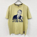 OBSCENE CLOTHING　半袖プリントTシャツ　人物T　フェード　黄色　イエロー　XLサイズ　古着
