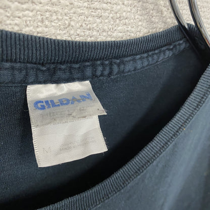 GILDAN　ギルダン　INTEPOL　インターポール　半袖プリントTシャツ　紺　ネイビー　Mサイズ