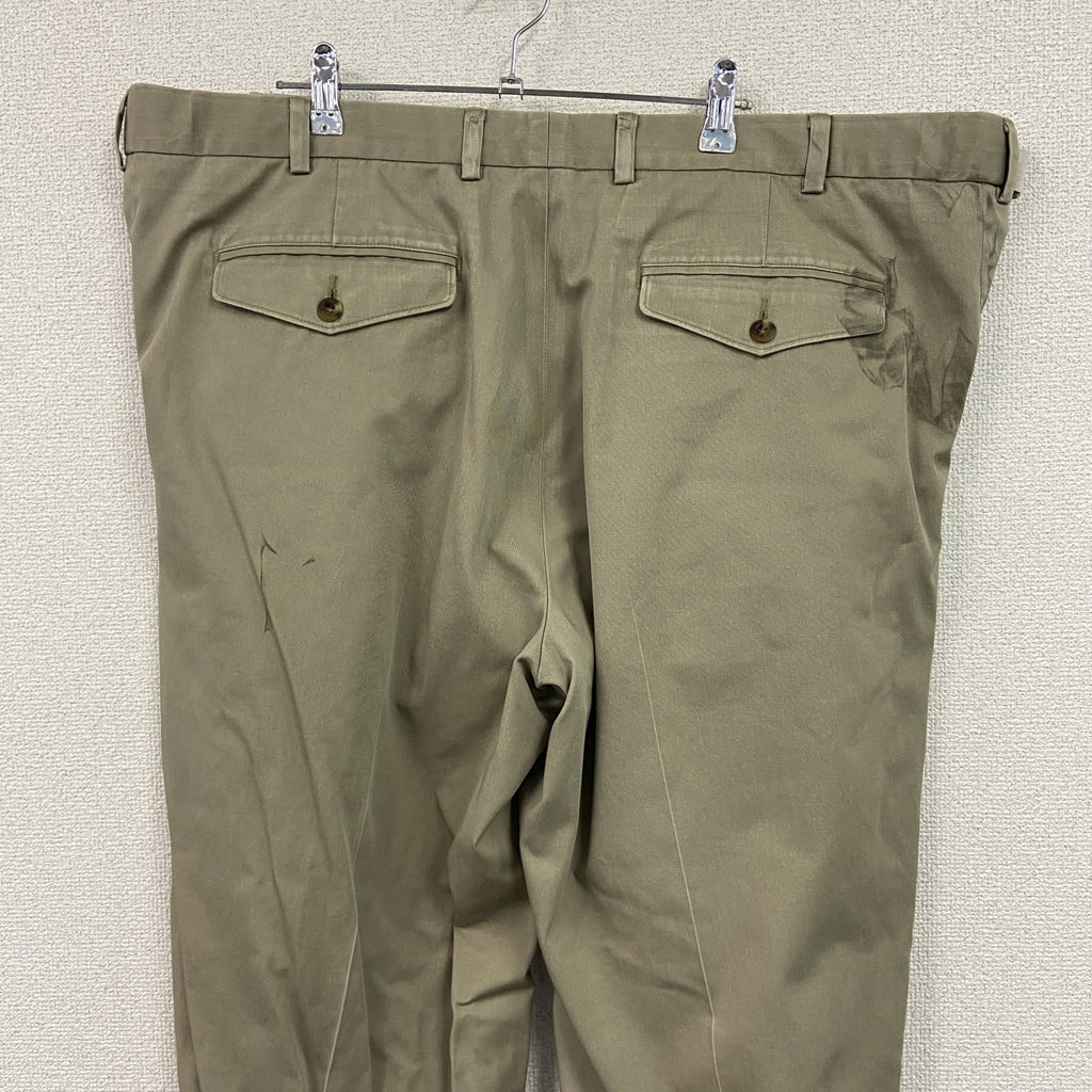 L.L.Bean　エルエルビーン　チノパンツ　ジップフライ　ベージュ　W62サイズ　古着