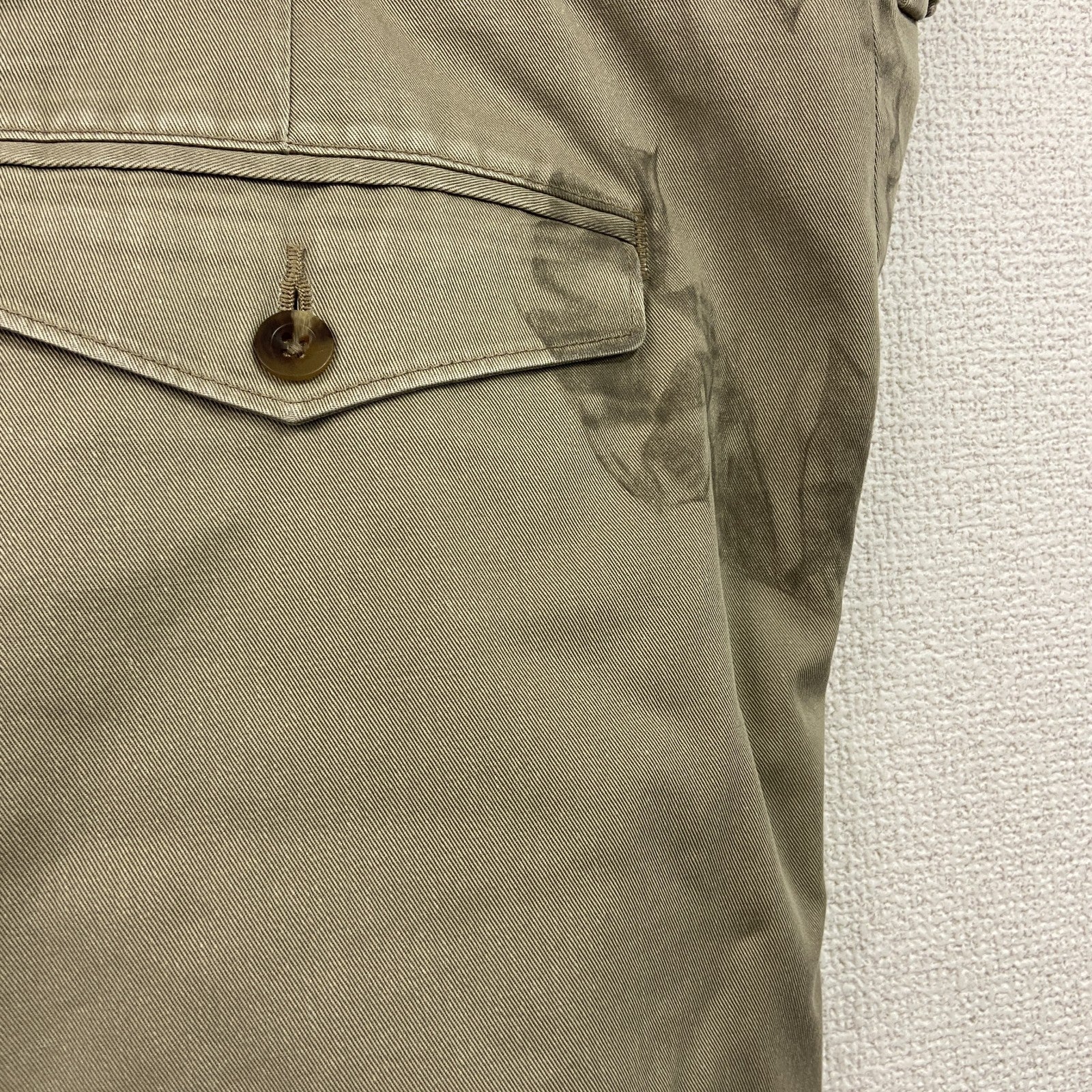L.L.Bean　エルエルビーン　チノパンツ　ジップフライ　ベージュ　W62サイズ　古着