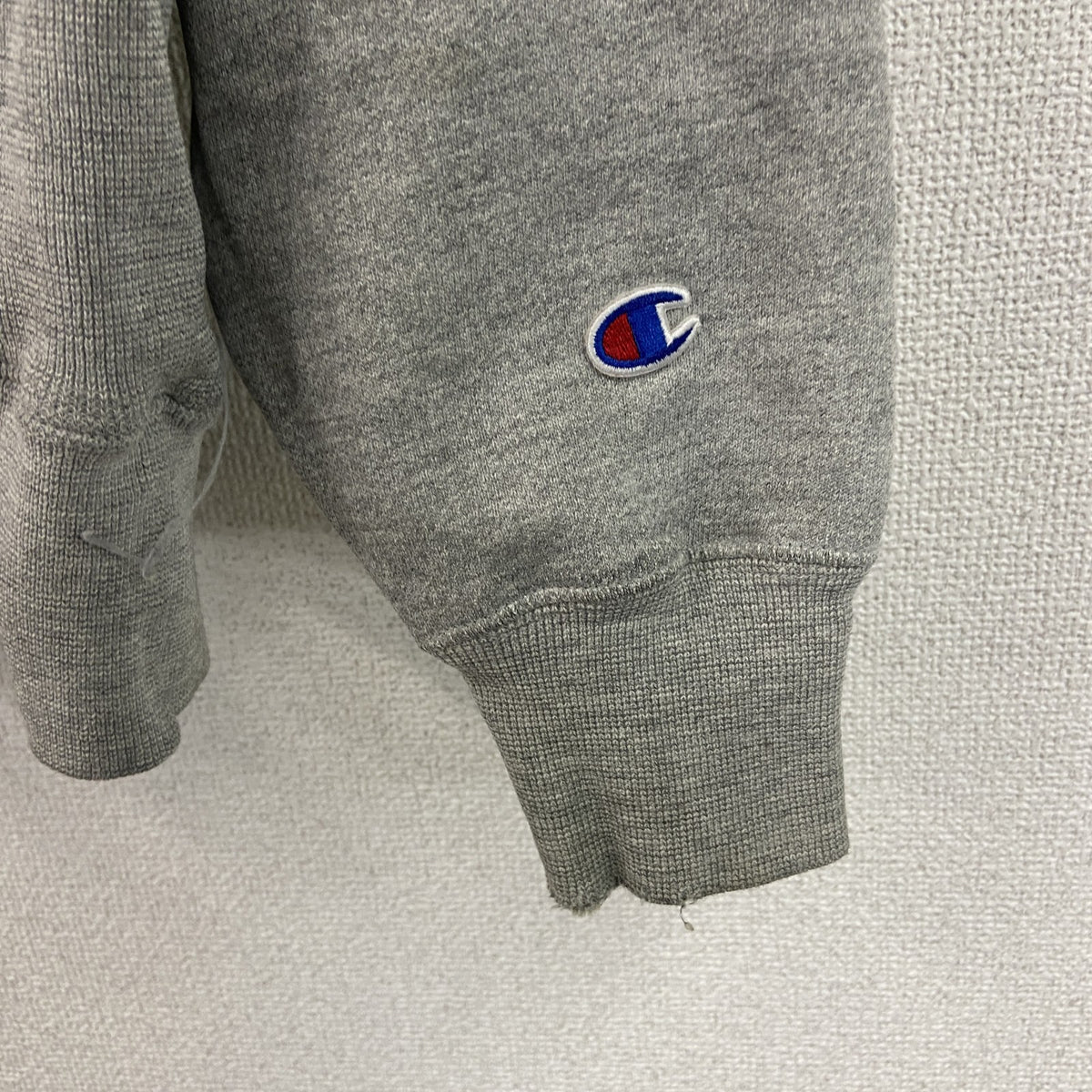 Champion　チャンピオン　リバースウィーブ　スウェットパーカー/フーディー　単色タグ　復刻　霜降りグレー　XLサイズ　古着