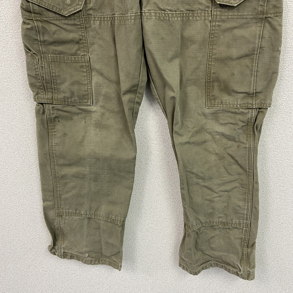 Wrangler　ラングラー　カーゴパンツ　ワークパンツ　リップストップ　ジップフライ　カーキ　古着