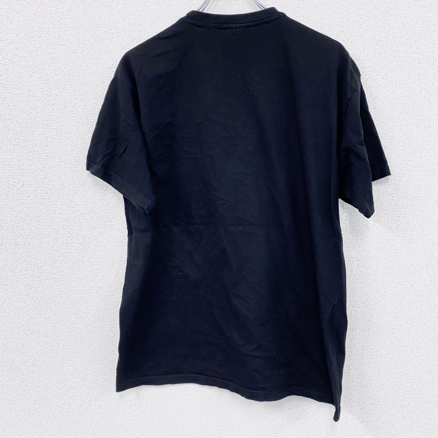 B&C　COLLECTION　半袖プリントTシャツ　ユーロ　黒　ブラック　Lサイズ