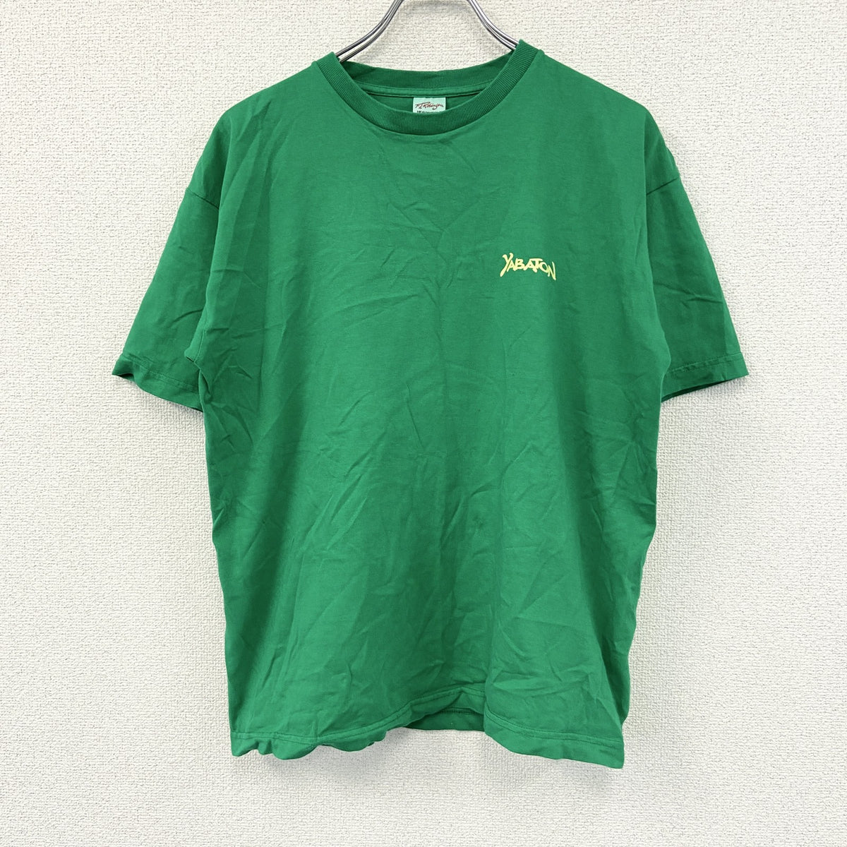 FLR dsin san　半袖企業プリントTシャツ　矢場とん　緑　グリーン　Lサイズ　古着