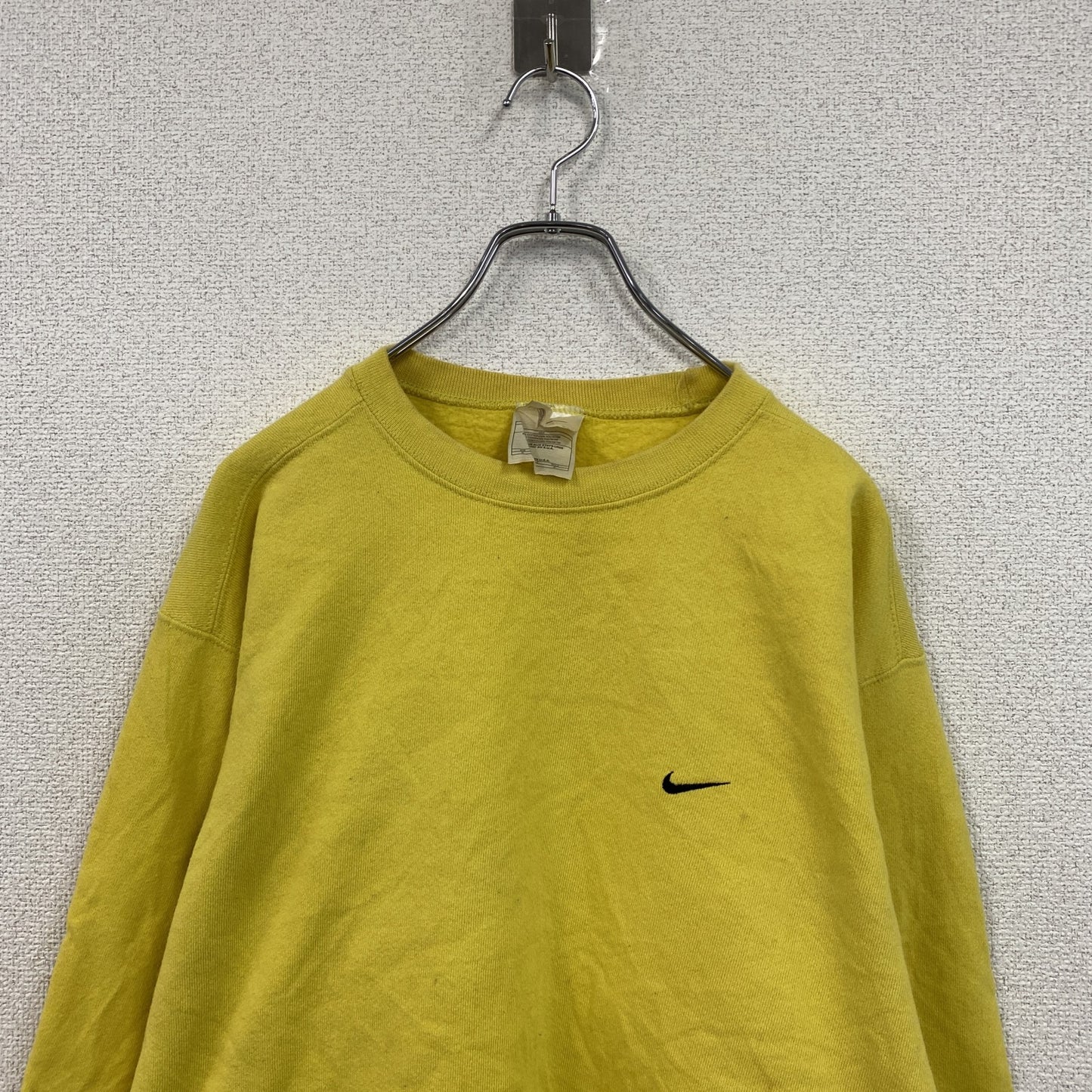 90s　NIKE　ナイキ　スウェット/トレーナー　ヴィンテージ　黄色　イエロー　Mサイズ