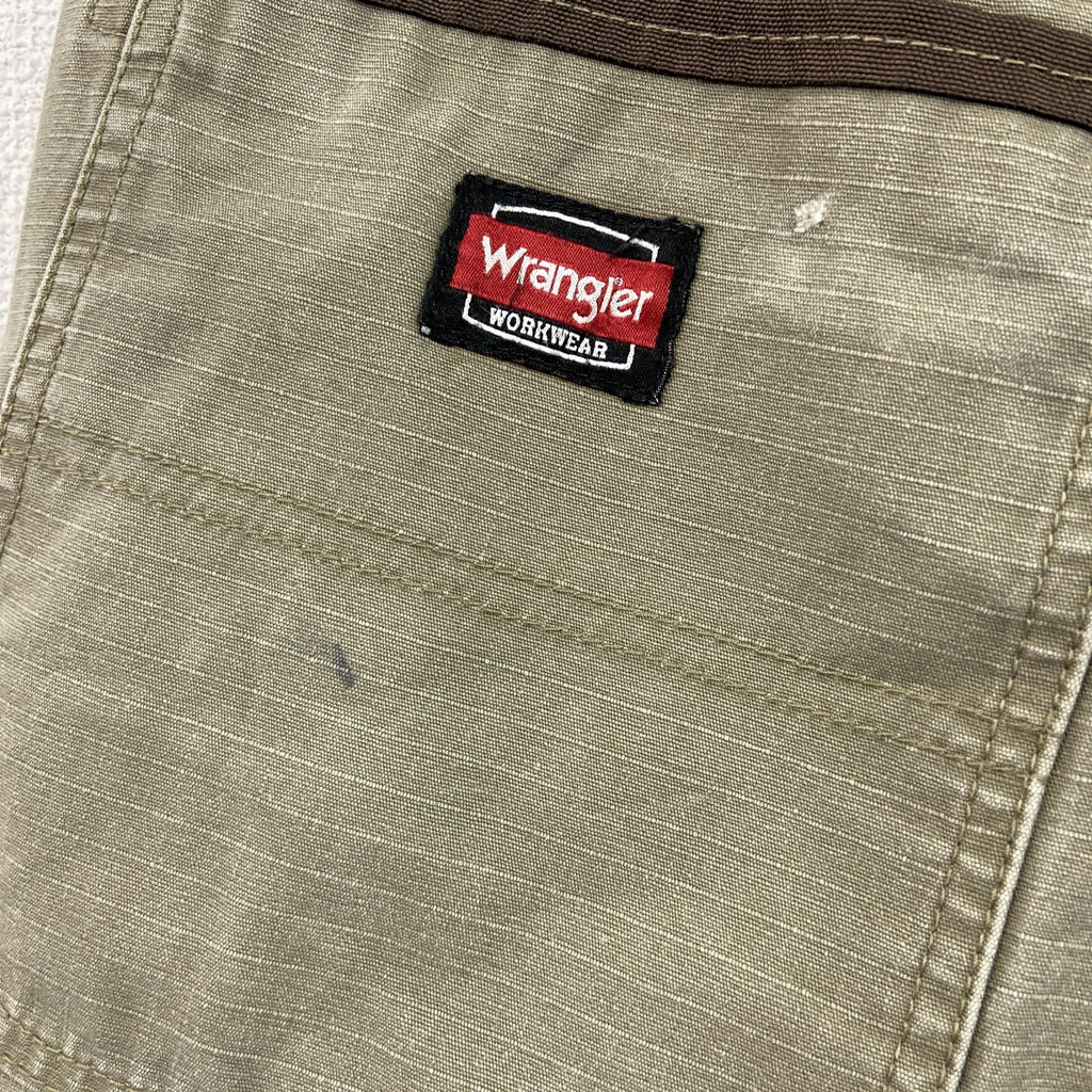 Wrangler　ラングラー　カーゴパンツ　ワークパンツ　リップストップ　ジップフライ　カーキ　古着