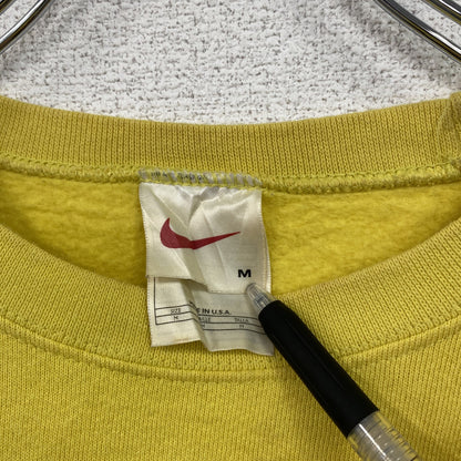 90s　NIKE　ナイキ　スウェット/トレーナー　ヴィンテージ　黄色　イエロー　Mサイズ