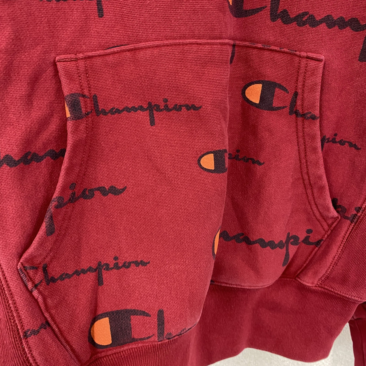 Champion　チャンピオン　リバースウィーブ　スウェットパーカー/フーディー　ヘビーウエイト　現行　赤　レッド　Sサイズ トレーナー スウェットトップス フード付き 古着