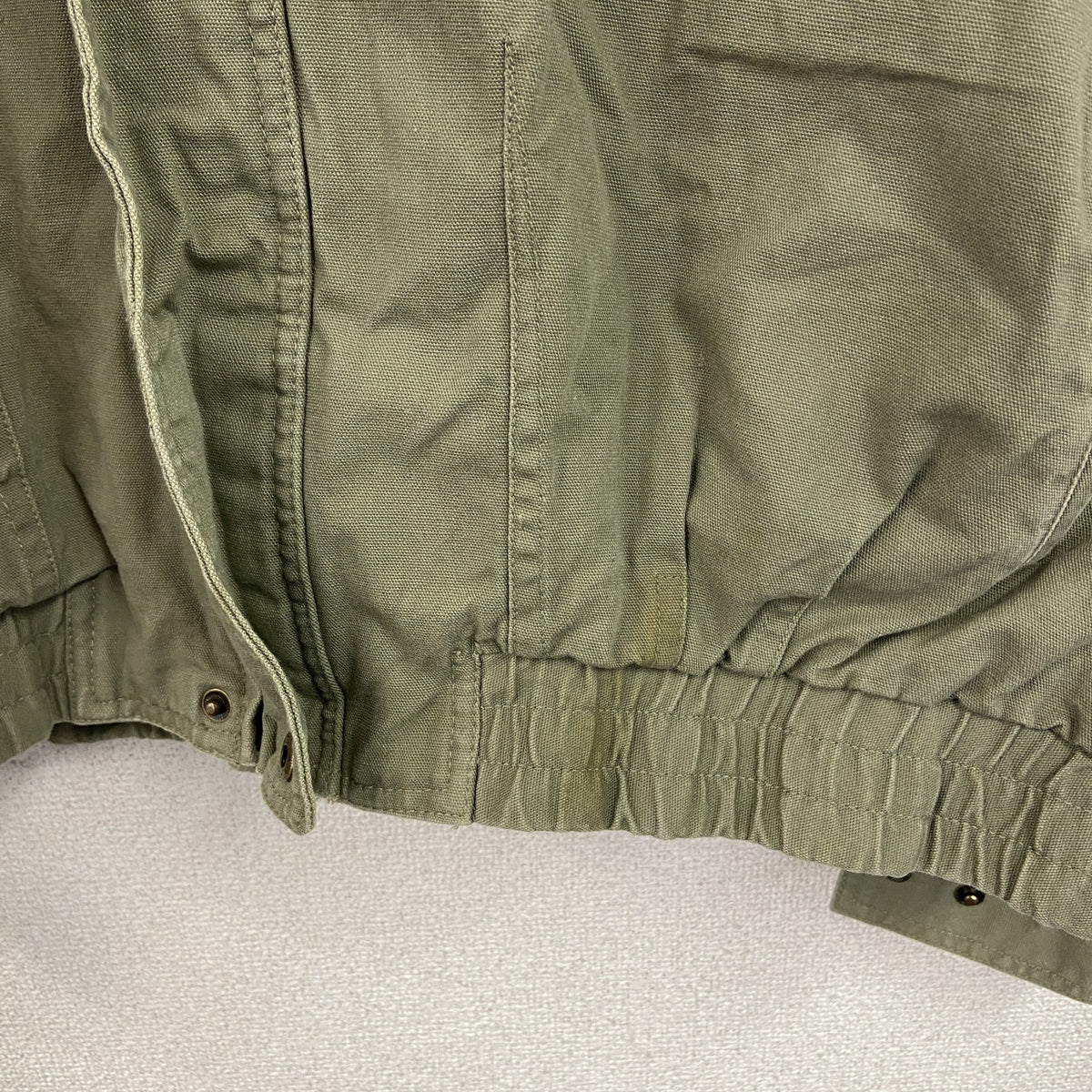 90s～　Dunbrooke Distinctive Images　ブルゾン/スイングトップ　カーキ　2XLサイズ　　ヴィンテージ　古着