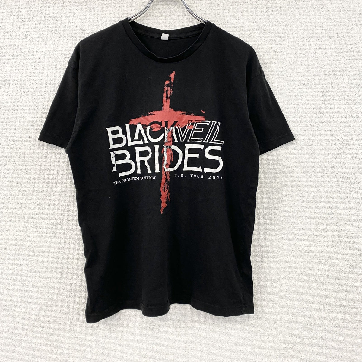 Black Veil Brides　ブラック・ベイル・ブライズ　半袖プリントTシャツ　バンドT　黒　ブラック　Lサイズ　古着