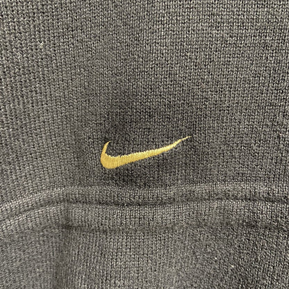 古着　used　NIKE　ナイキ　ワンポイントロゴ刺繍ニットベスト　COLORADO　コロラド州　黒　ブラック　レトロ　Lサイズ