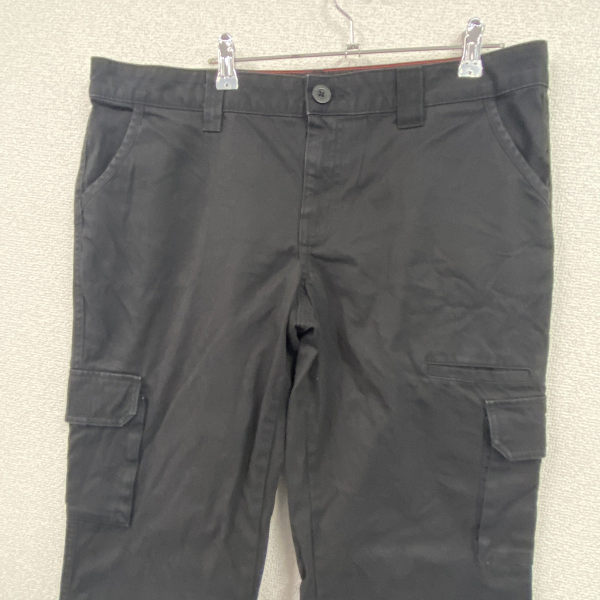 Dickies　ディッキーズ　ワークパンツ　カーゴパンツ　ジップフライ　黒　ブラック　古着