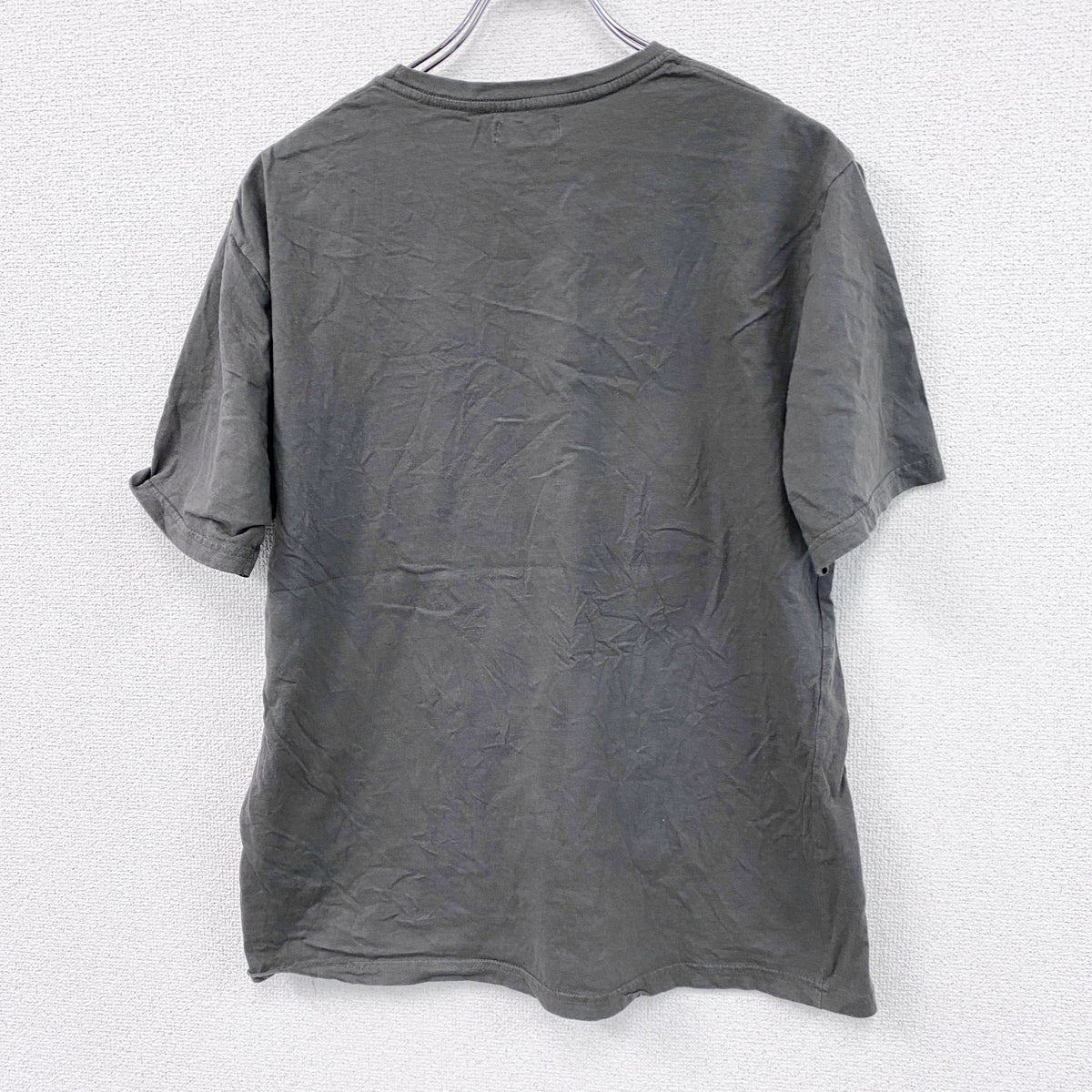 ATLAS FOR MEN　半袖プリントTシャツ　鷹　灰色　グレー　Lサイズ　古着
