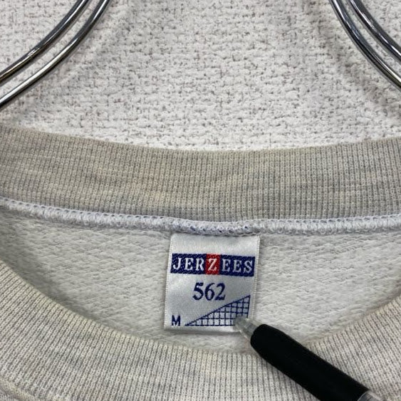 古着 used　80s　JERZEES　adidas　アディダス　他社ボディ　スウェット/トレーナー　ヴィンテージ　灰　グレー　灰色　Mサイズ