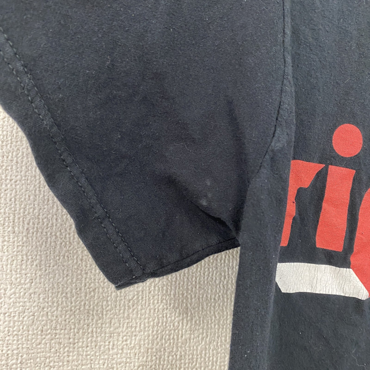 adidas　アディダス　半袖プリントTシャツ　Rip City　パフォーマンスロゴ　黒　ブラック　Sサイズ　古着