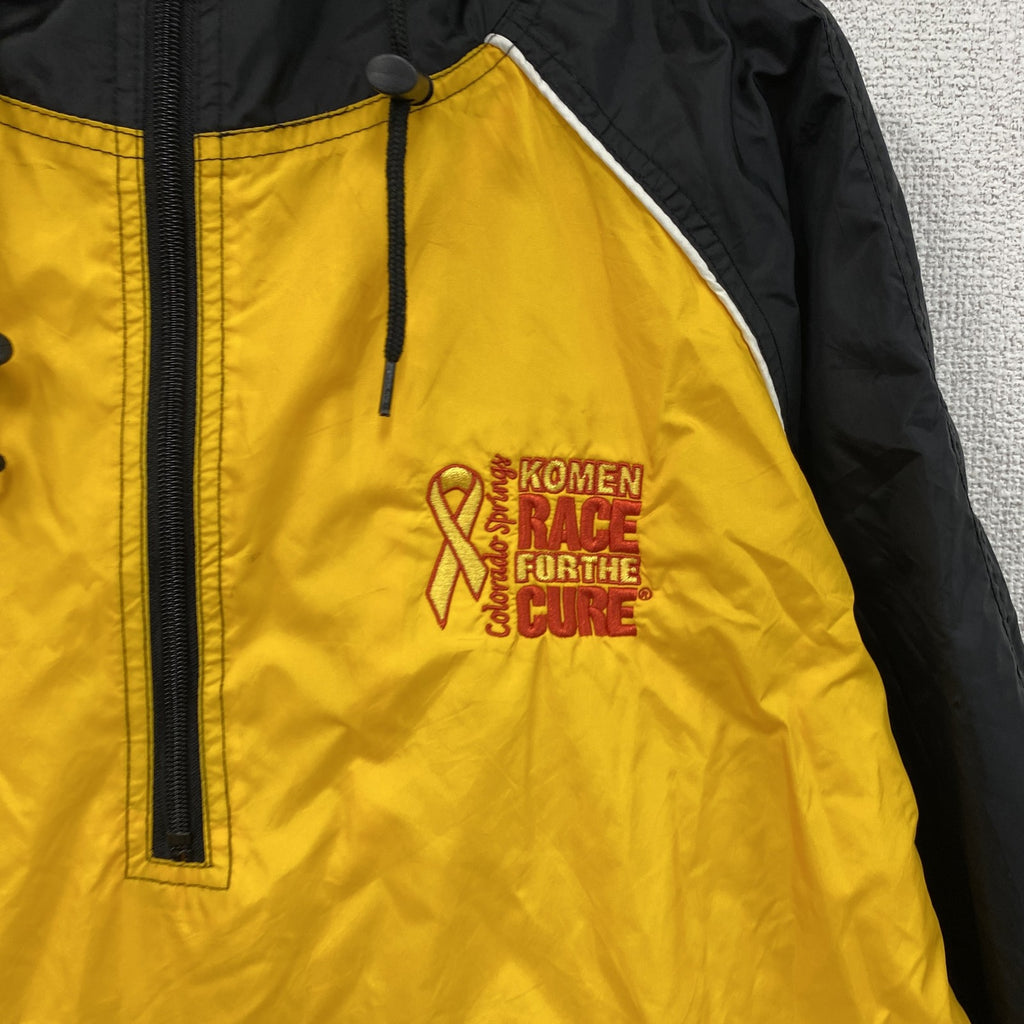 90s　PORT and COMPANY　ポートアンドカンパニー　アノラックパーカー　黄色　イエロー　Lサイズ　　ヴィンテージ　古着