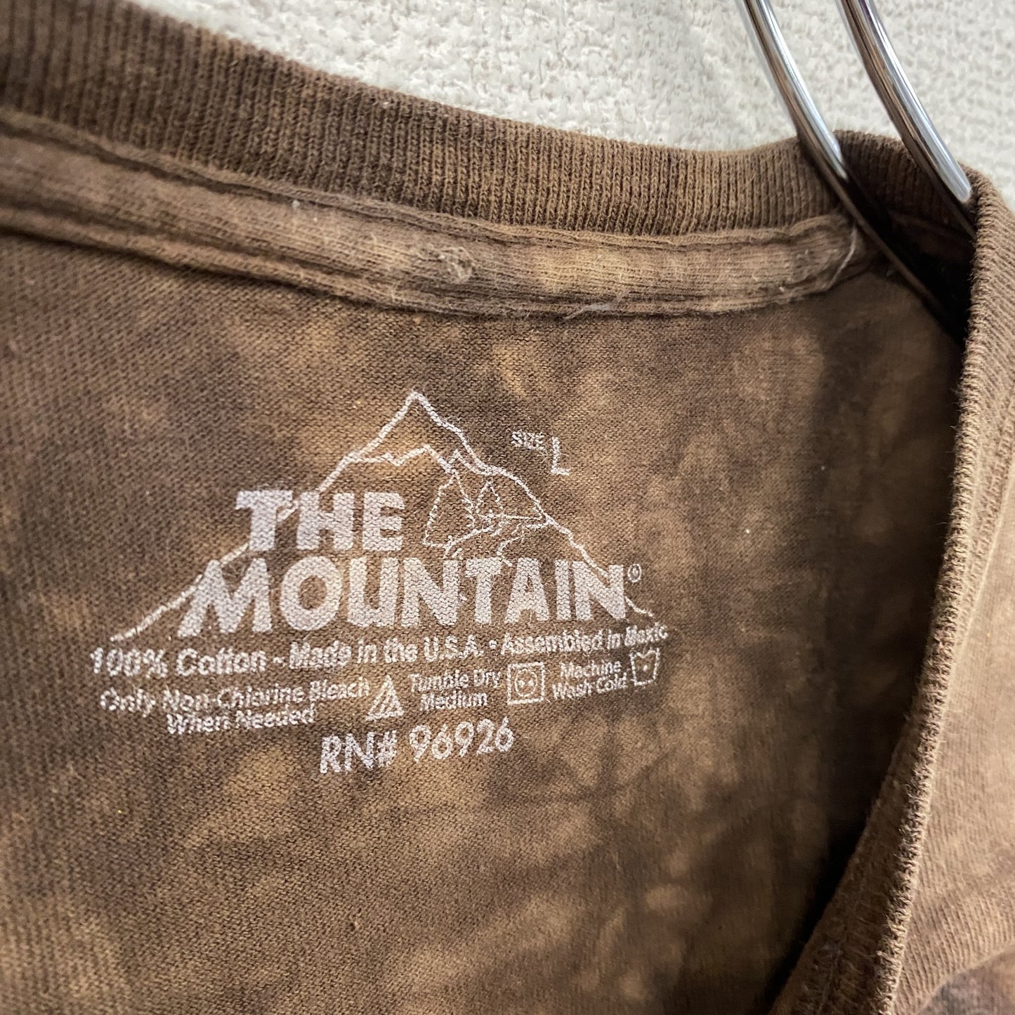 THE MOUNTAIN　ザマウンテン　半袖プリントTシャツ　虎　茶色　ブラウン　Lサイズ