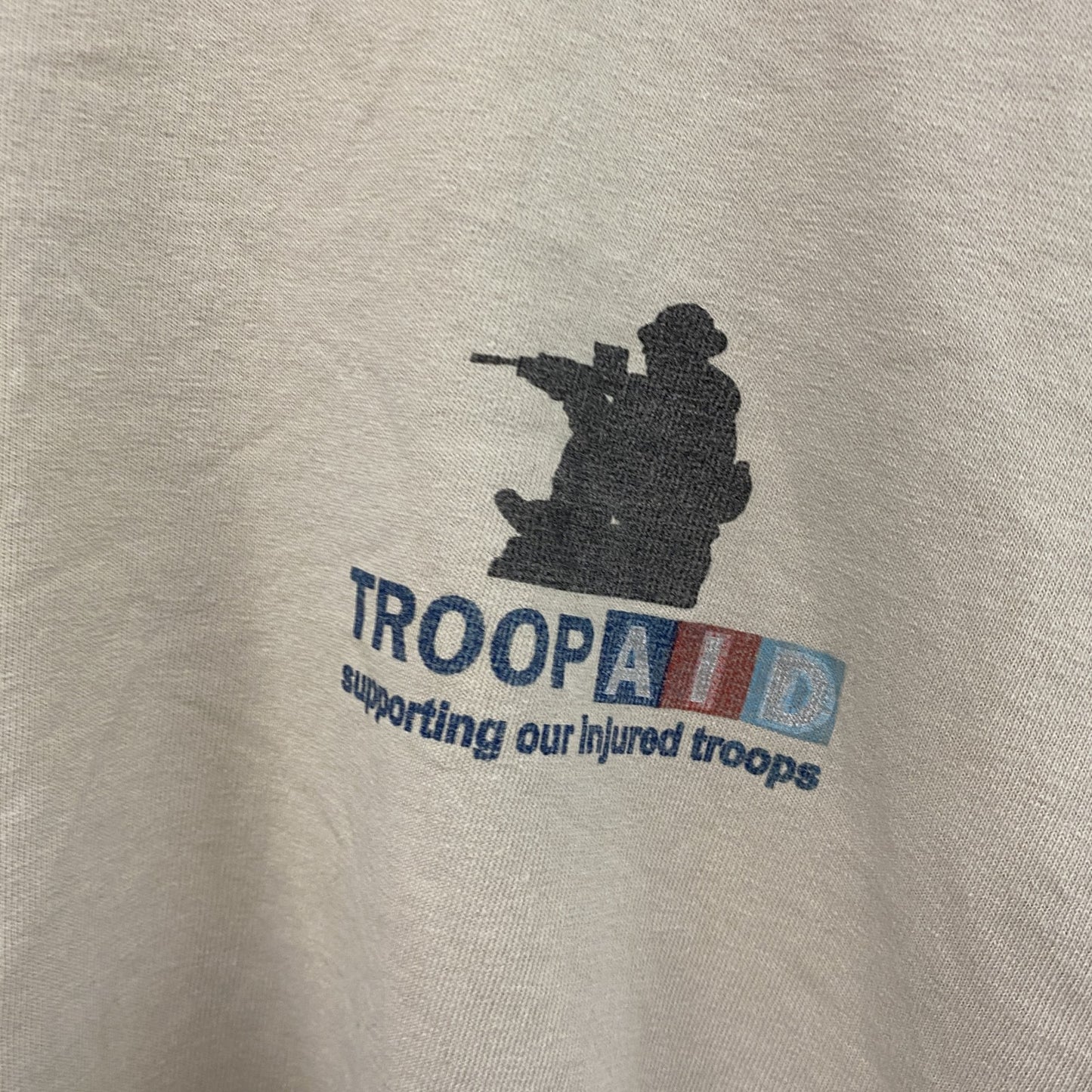 GILDAN　ギルダン　半袖プリントTシャツ　ベージュ　XLサイズ