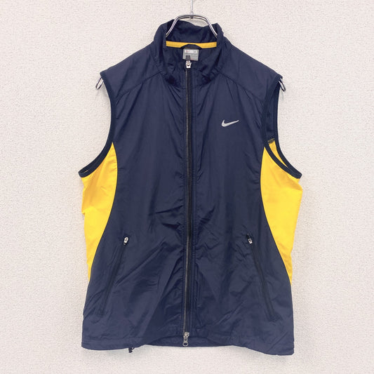 NIKE　ナイキ　ナイロンベスト　紺　ネイビー　Mサイズ