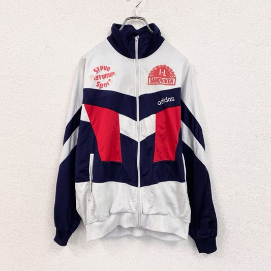 80s～　adidas　アディダス　トラックジャケット/ジャージ　ヴィンテージ　マルチカラー　Mサイズ