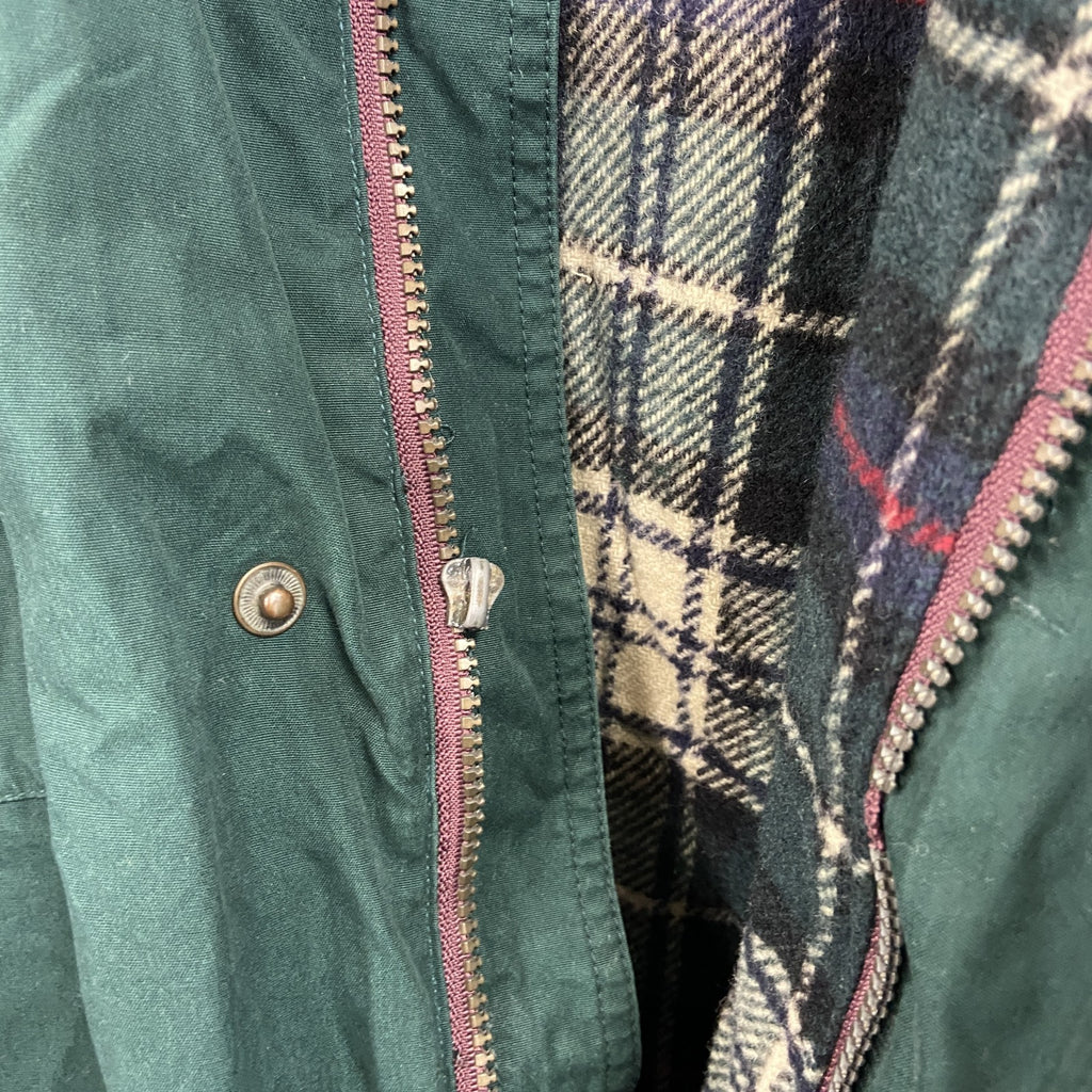 90s　Eddie Bauer　エディーバウアー　マウンテンパーカー　白タグ　緑　グリーン　2XLサイズ　　ヴィンテージ　古着