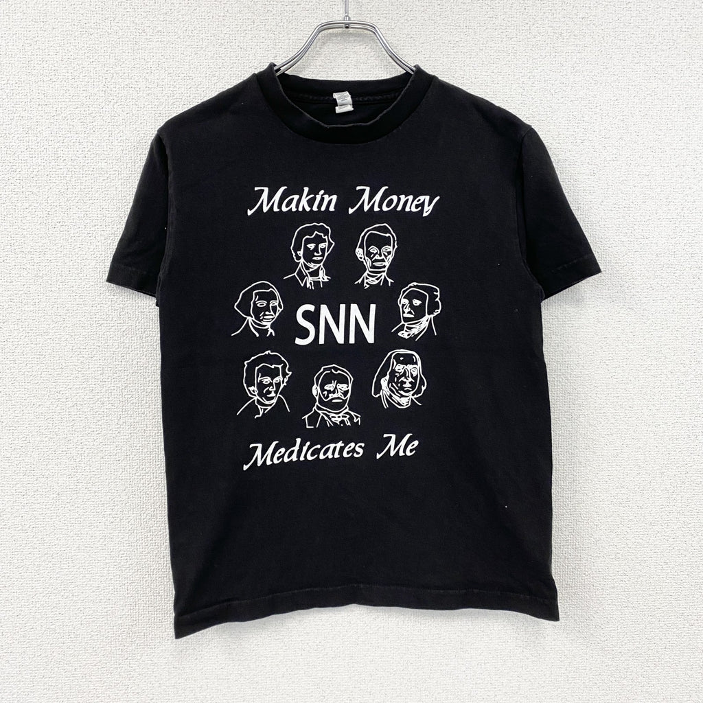 ALSTYLE　アルスタイル　半袖プリントTシャツ　人物T　歴代大統領　黒　ブラック　Sサイズ　古着