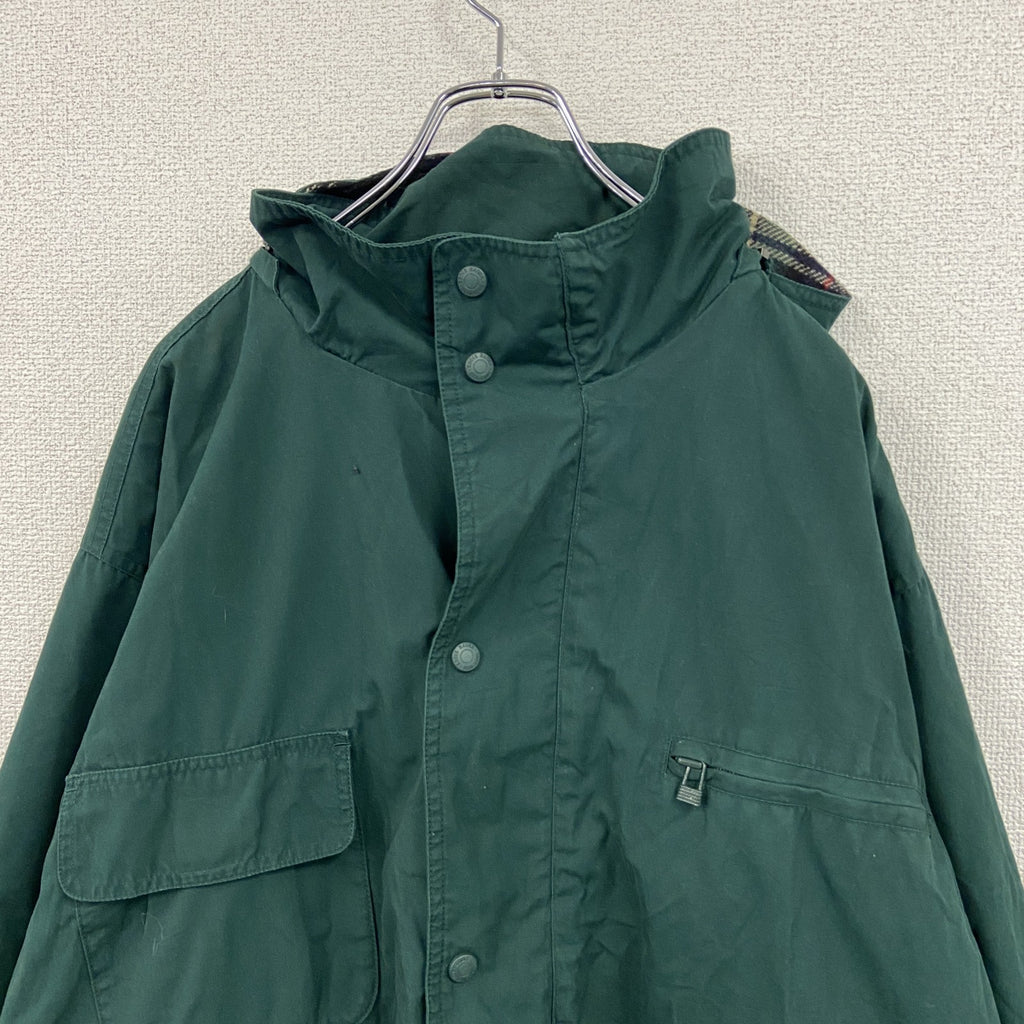 90s　Eddie Bauer　エディーバウアー　マウンテンパーカー　白タグ　緑　グリーン　2XLサイズ　　ヴィンテージ　古着