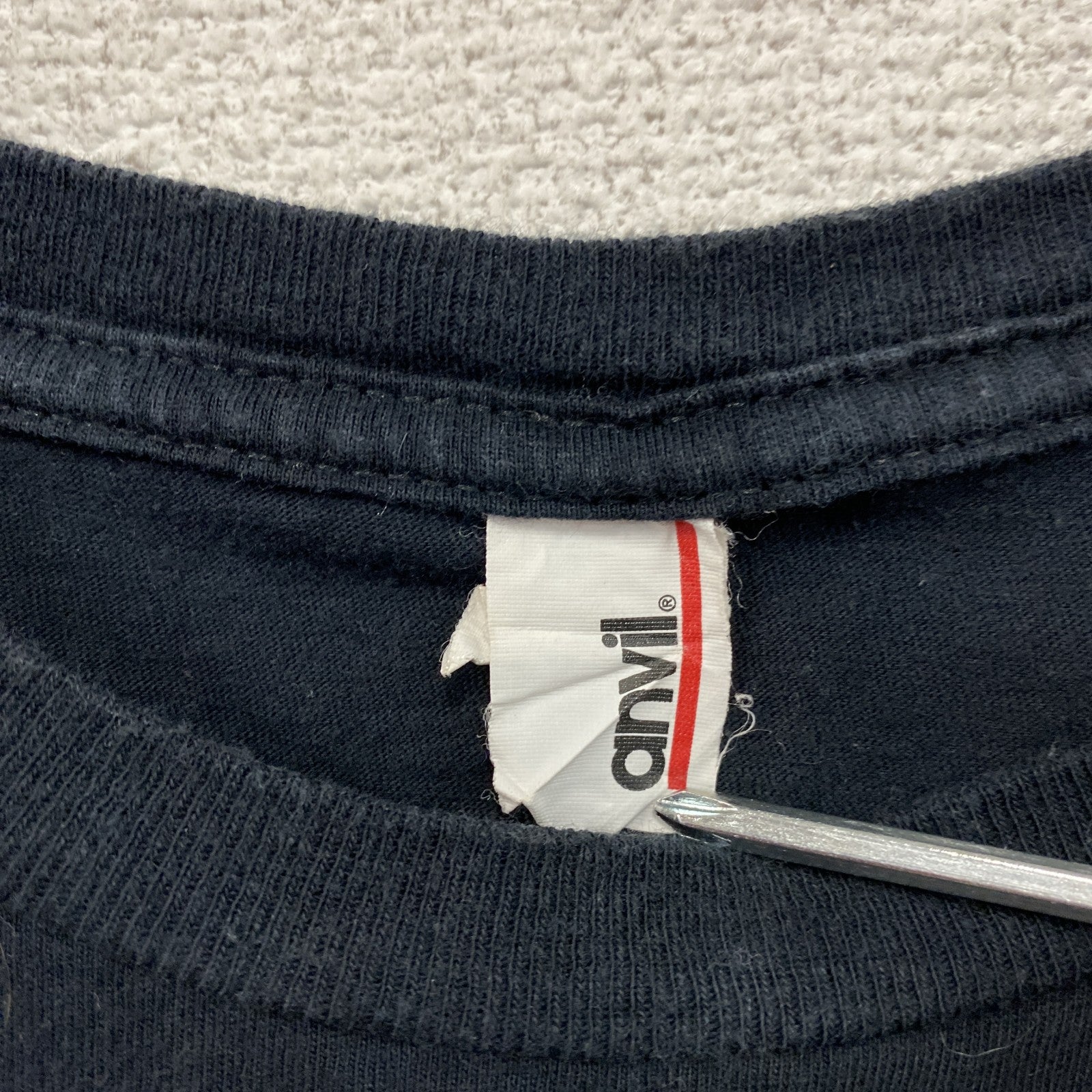 anvil　アンヴィル　Nutrition Depot　半袖プリントTシャツ　企業T　両面プリント　黒　ブラック　Lサイズ　古着