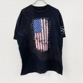 GRUNT STYLE　半袖プリントTシャツ　星条旗　英字プリント　黒　ブラック　2XLサイズ　古着