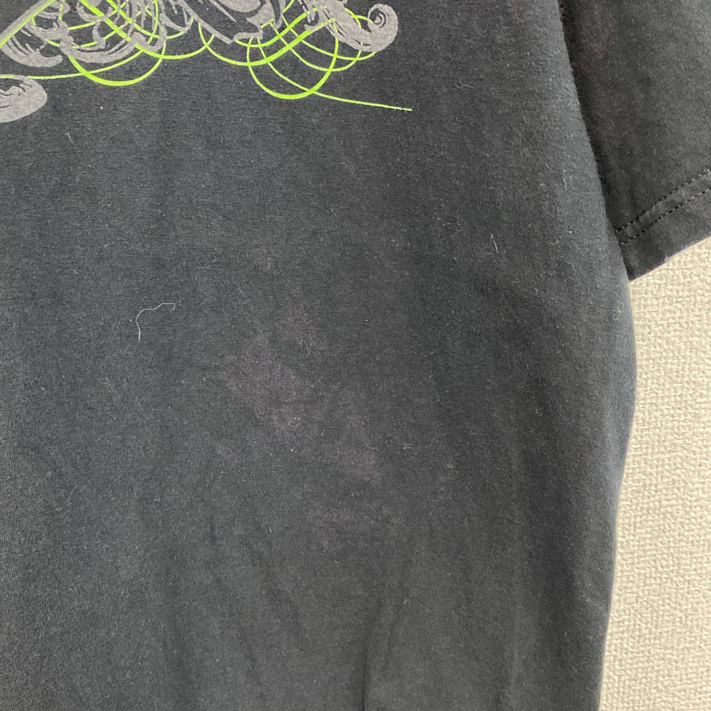 anvil　アンヴィル　Nutrition Depot　半袖プリントTシャツ　企業T　両面プリント　黒　ブラック　Lサイズ　古着