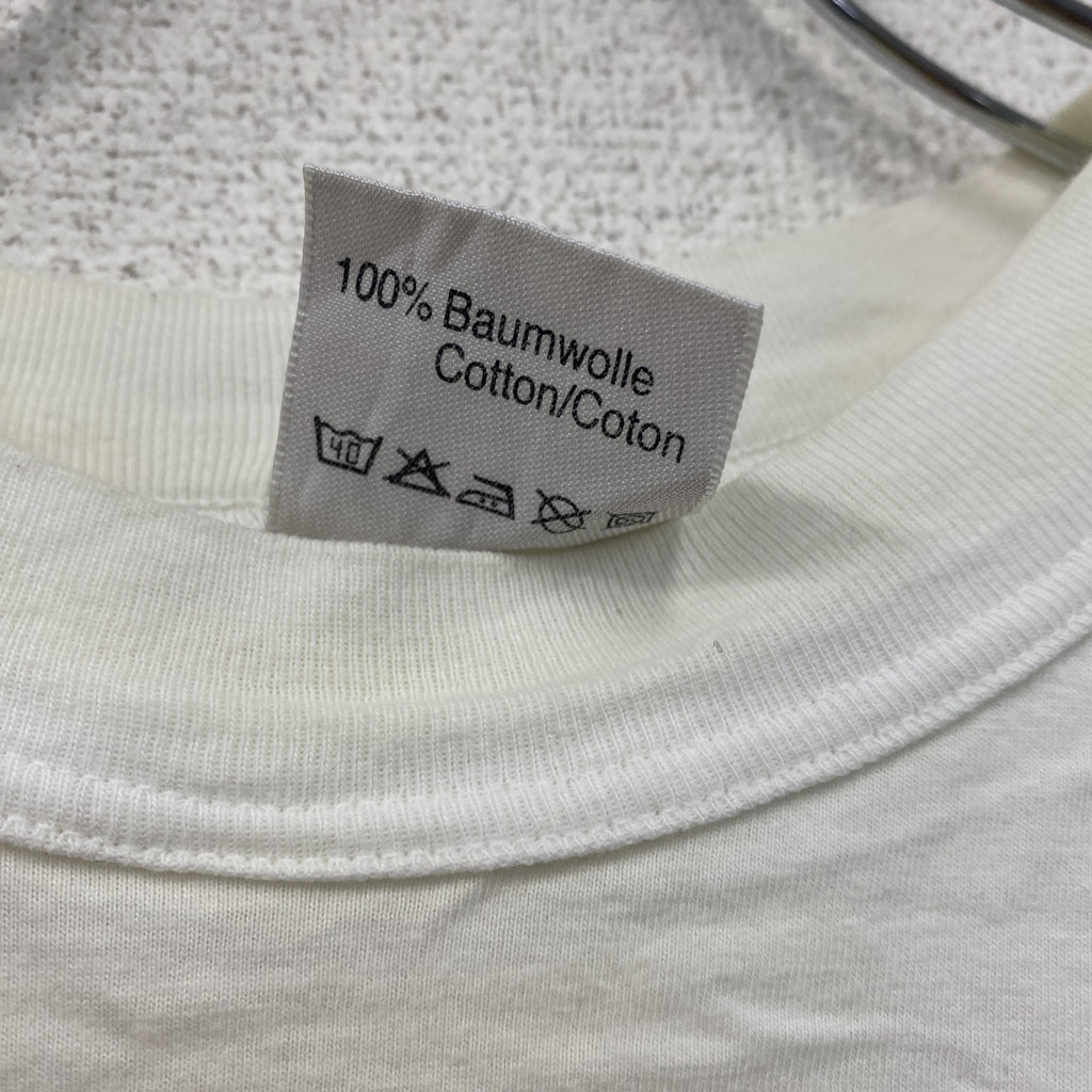 ～00s　YORK　半袖プリントTシャツ　ユーロヴィンテージ　白　ホワイト　2XLサイズ　古着