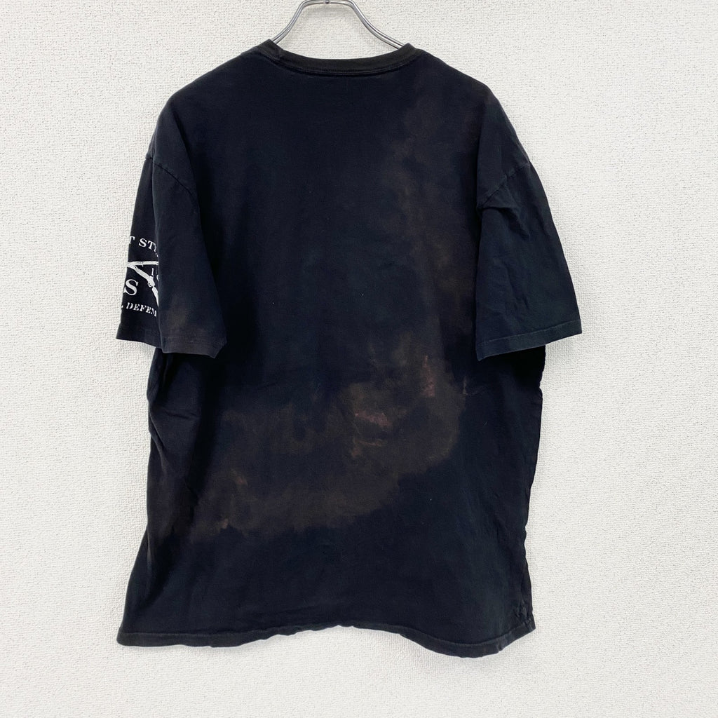 GRUNT STYLE　半袖プリントTシャツ　星条旗　英字プリント　黒　ブラック　2XLサイズ　古着