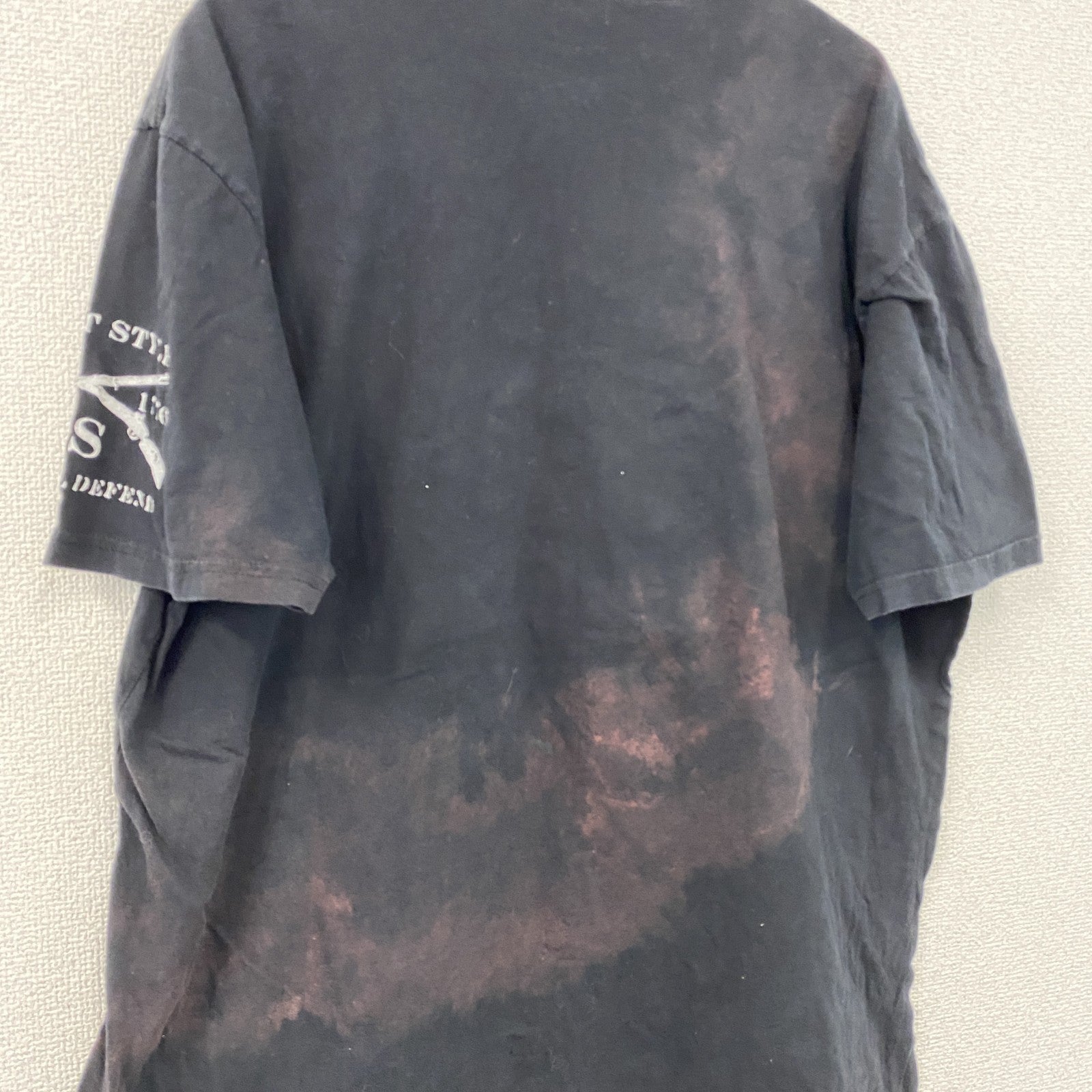 GRUNT STYLE　半袖プリントTシャツ　星条旗　英字プリント　黒　ブラック　2XLサイズ　古着