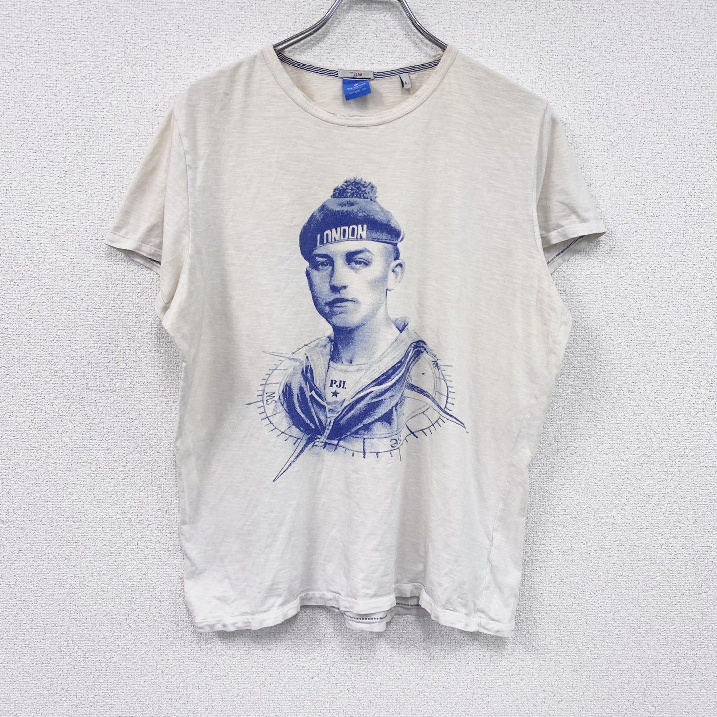 PepeJeans　ペペジーンズ　半袖プリントTシャツ　白　ホワイト　Lサイズ