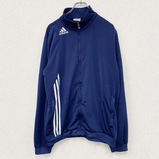 00s　adidas　アディダス　トラックジャケット/ジャージ　ヴィンテージ　スリーストライプス　紺　ネイビー