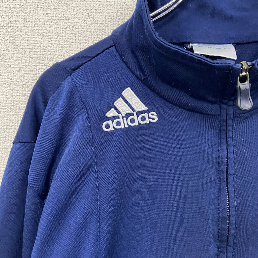 00s　adidas　アディダス　トラックジャケット/ジャージ　ヴィンテージ　スリーストライプス　紺　ネイビー　古着