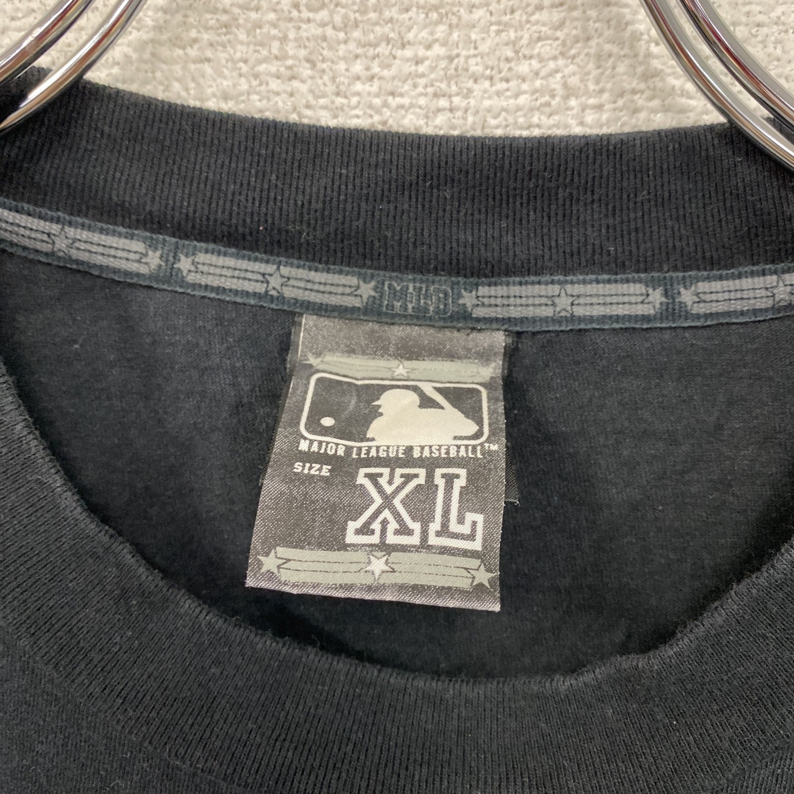 MLB　ナショナルリーグ　半袖プリントTシャツ　黒　ブラック　XLサイズ　古着