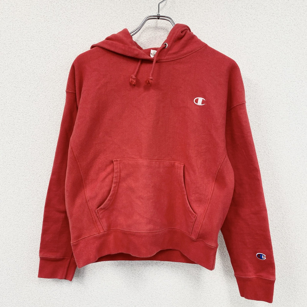 Champion　チャンピオン　リバースウィーブ　スウェットパーカー/フーディー　赤　レッド　Mサイズ　古着