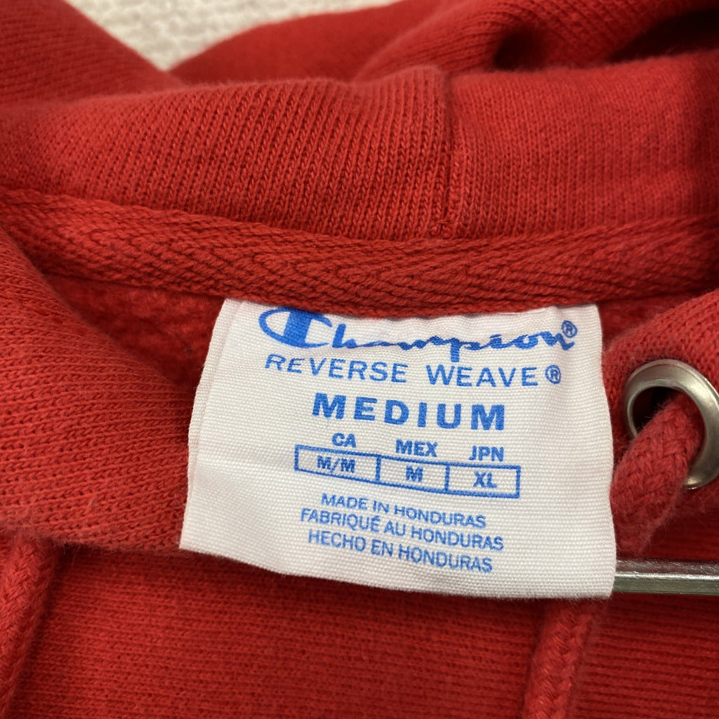 Champion　チャンピオン　リバースウィーブ　スウェットパーカー/フーディー　赤　レッド　Mサイズ　古着