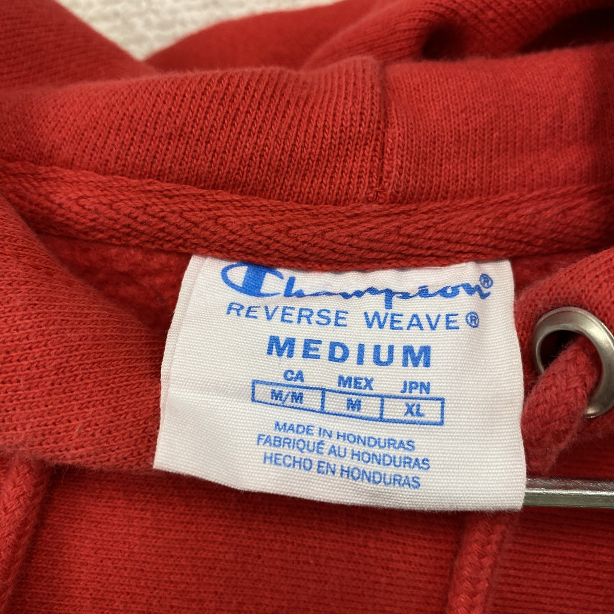 Champion　チャンピオン　リバースウィーブ　スウェットパーカー/フーディー　赤　レッド　Mサイズ　古着
