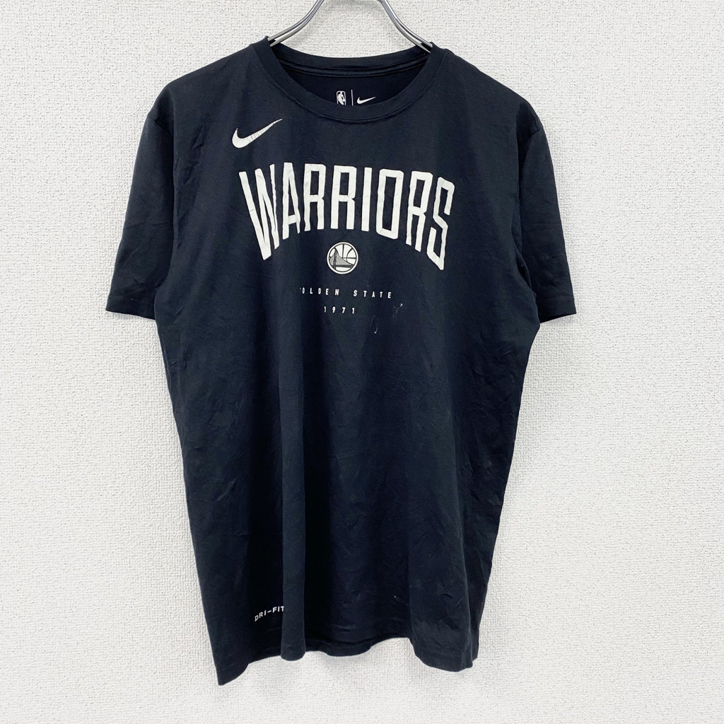 NIKE　ナイキ　半袖プリントTシャツ　アーチプリント　スウッシュ　黒　ブラック　Lサイズ　古着
