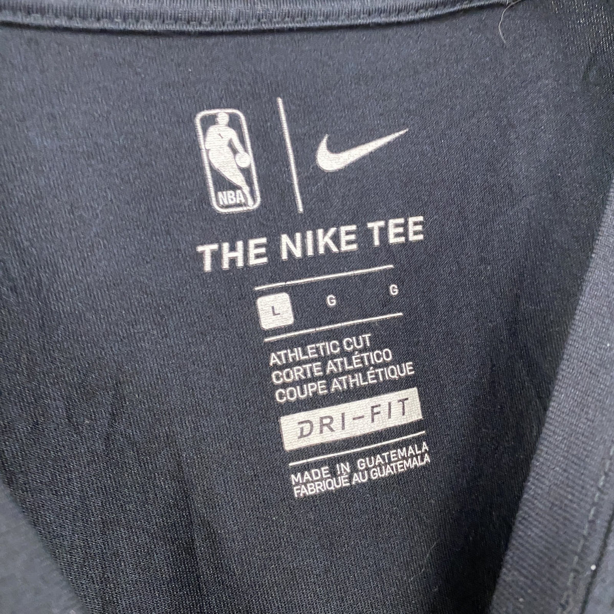 NIKE　ナイキ　半袖プリントTシャツ　アーチプリント　スウッシュ　黒　ブラック　Lサイズ　古着