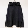 FILA　フィラ　スウェットパーカー/フーディー　無地　ビックシルエット　黒　ブラック　XLサイズ　古着