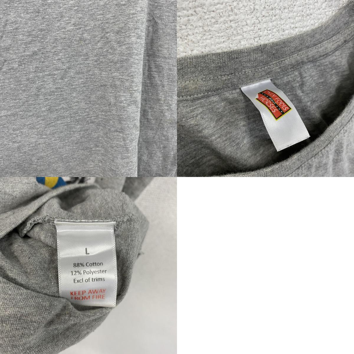 ONLY FOOLS and HORSES　半袖プリントTシャツ　灰色　グレー　Lサイズ