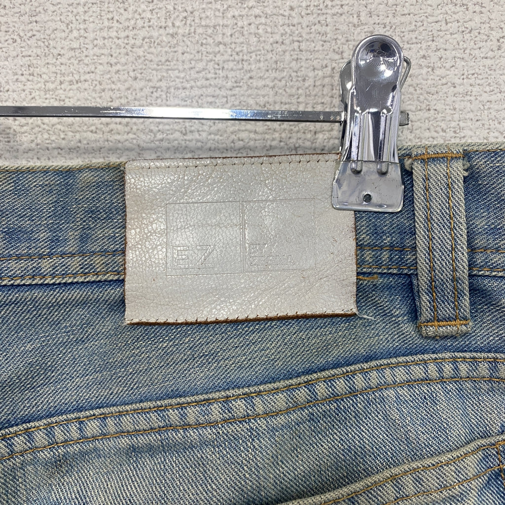 Ermenegildo Zegna　エルメネジルドゼニア　デニムパンツ　ジップフライ　インディゴ　LLサイズ　古着