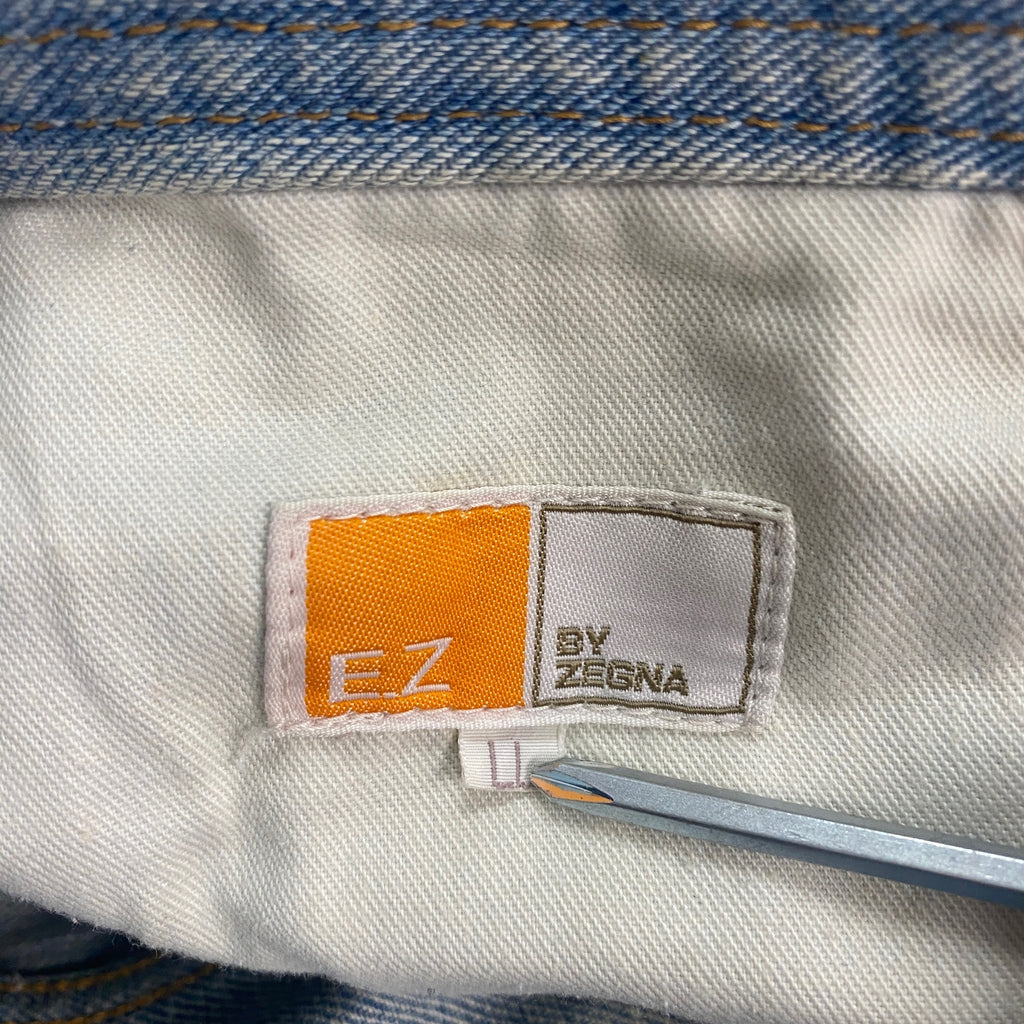 Ermenegildo Zegna　エルメネジルドゼニア　デニムパンツ　ジップフライ　インディゴ　LLサイズ　古着