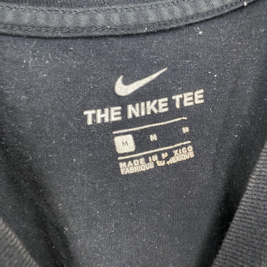 NIKE　ナイキ　半袖Tシャツ　スウッシュ　ワンポイント　黒　ブラック　Mサイズ　古着