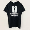 DELTA デルタ　半袖プリントTシャツ　おもしろTシャツ　ユニークデザイン　クルーネック　黒　ブラック　Sサイズ　古着