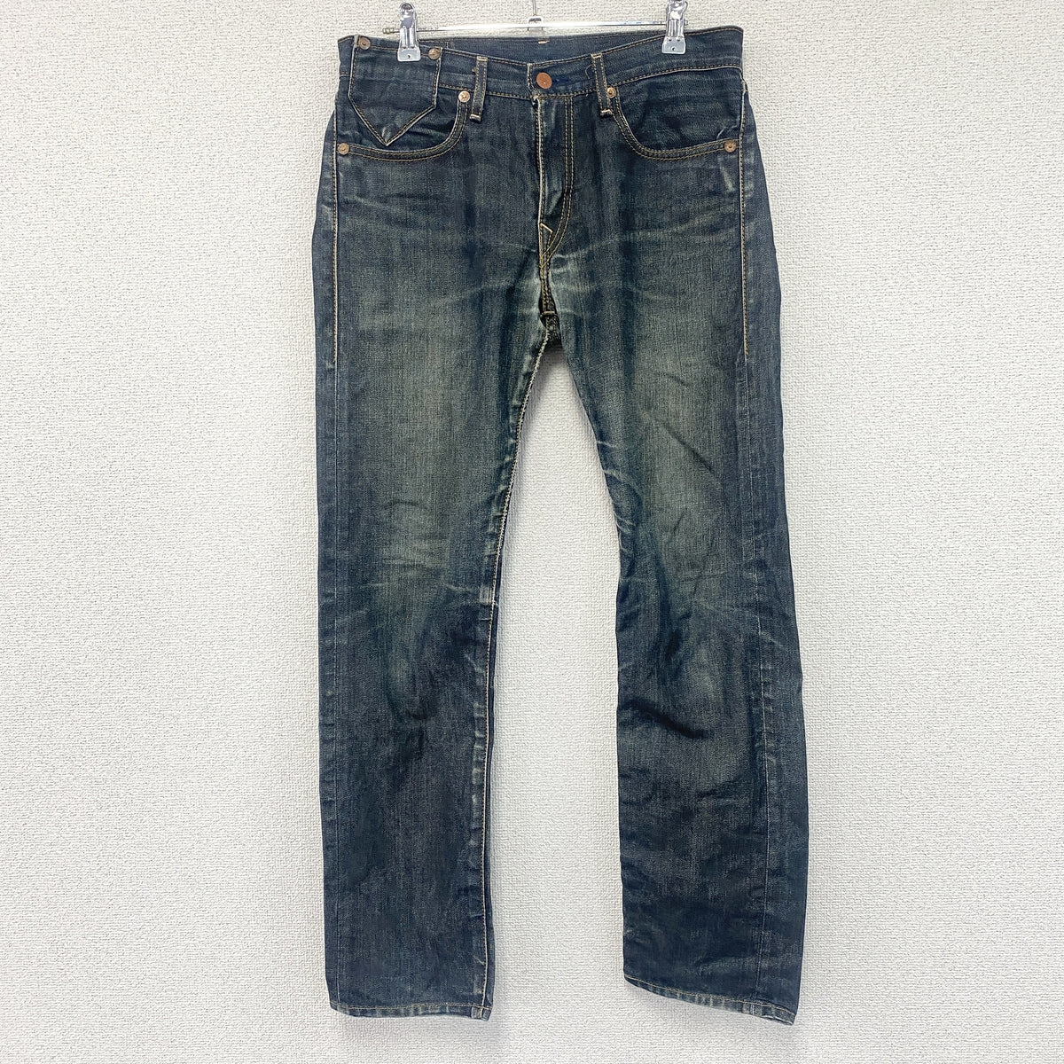 Levi's　リーバイス　505　デニムパンツ　ジップフライ　インディゴ　W30サイズ　古着